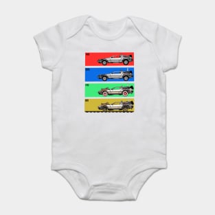 Delorean Through Time Baby Bodysuit